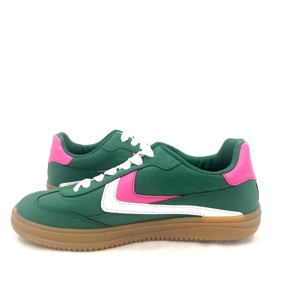 New Dolce Vita Sybela Green Pink Retro Sneakers Women's 7.5 M - Picture 2 of 10